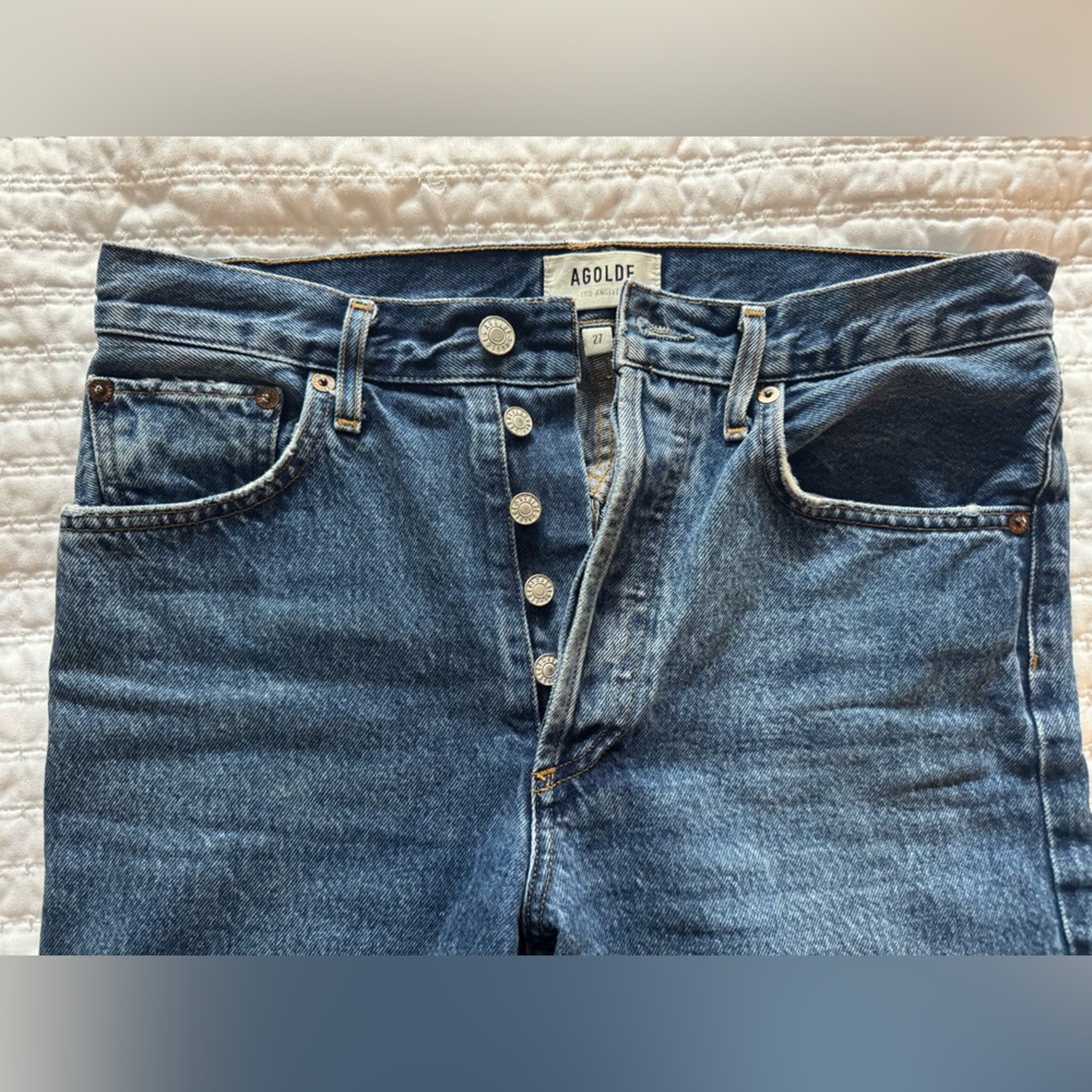 AGOLDE RILEY HIGH RISE STRAIGHT CROP Jeans